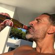 O antigo defesa do Manchester United, Rio Ferdinand, no sossego de Portugal. Foto Instagram Rio Ferdinand