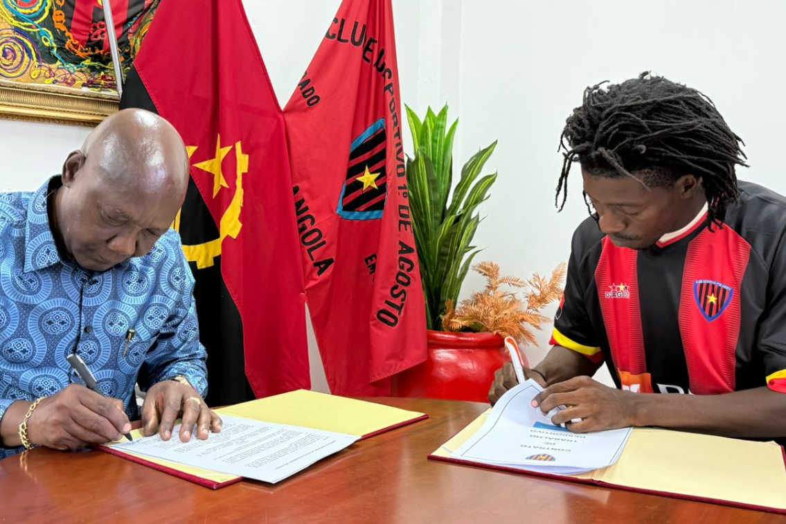 Presidente Gouveia de Sá Miranda assina novo contrato com defesa Bonifácio Caetano