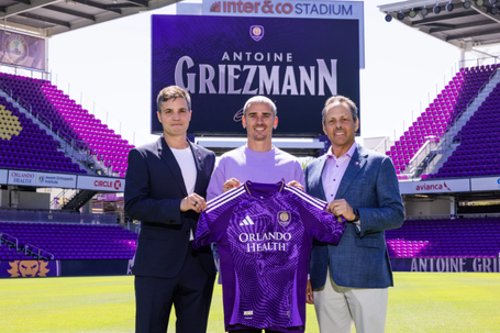 Antoine Griezmann no Orlando City.
FOTO: Site Oficial do clube