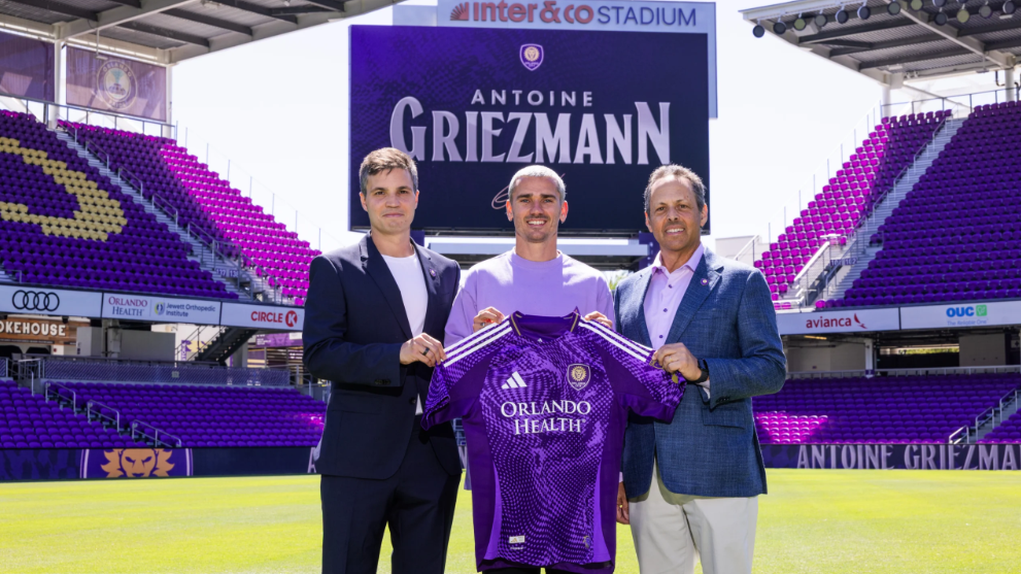 Antoine Griezmann no Orlando City.
FOTO: Site Oficial do clube