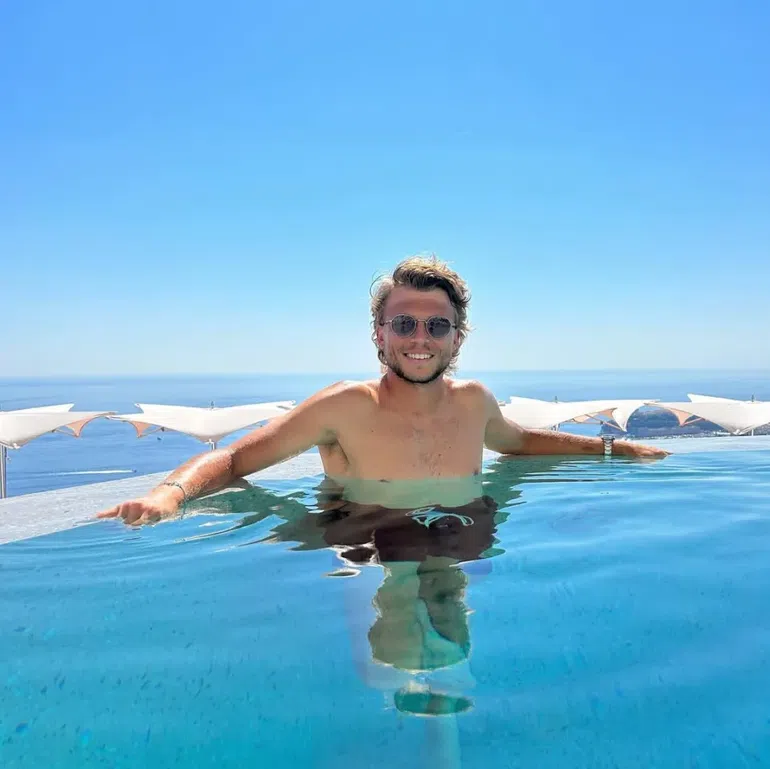 O tenista Alexandre Muller