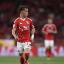 Hugo Félix, 21 anos, médio-ofensivo, no jogo com o Tirsense