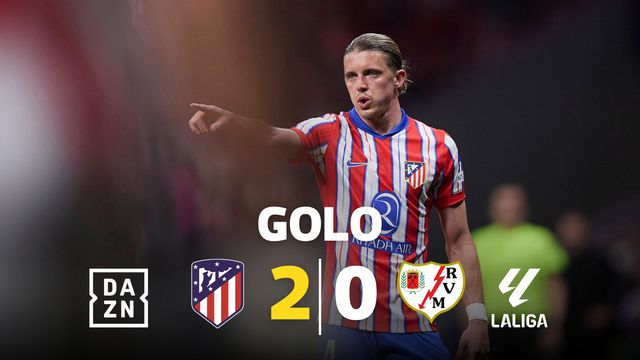 Gallagher 'à ponta de lança' alarga vantagem do Atlético (vídeo)