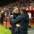 Na primeira volta, em Braga, Carlos Carvalhal foi o anfitrião da estreia de Hugo Oliveira como treinador principal (Foto: IMAGO)