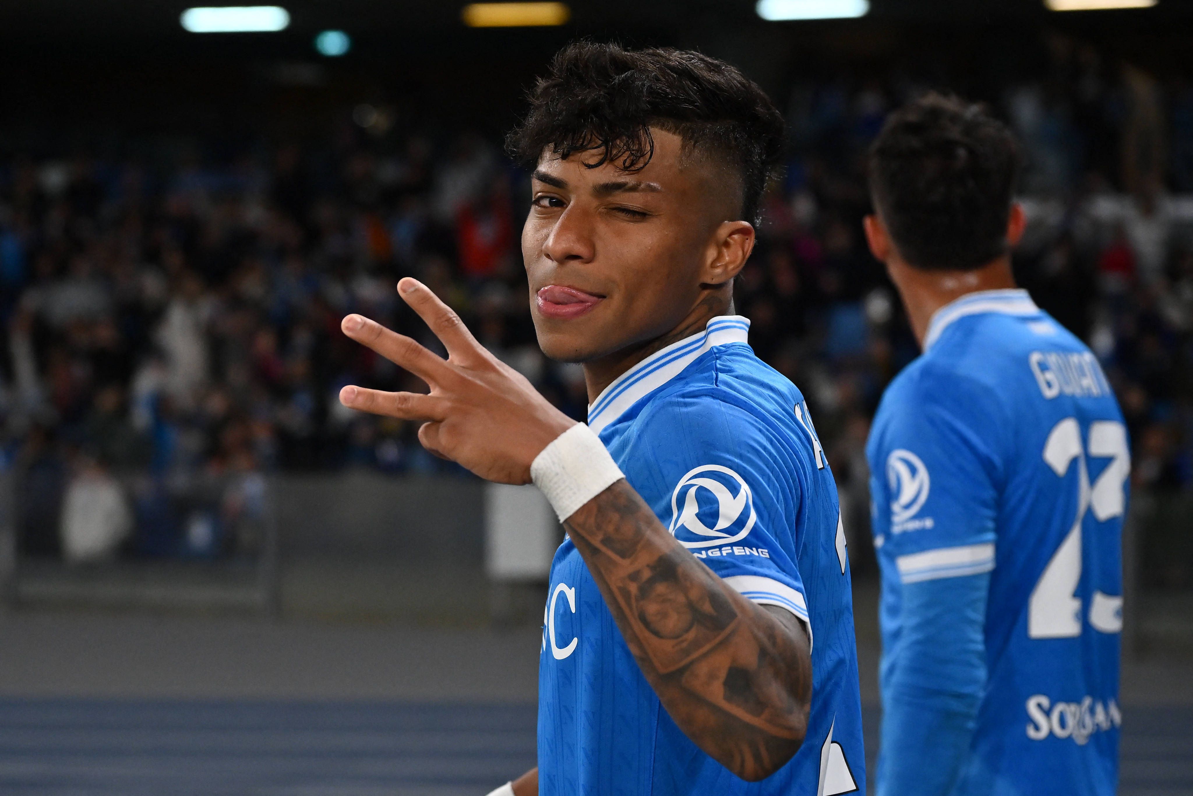 Alisson Santos marcou o seu terceiro golo pelo Nápoles