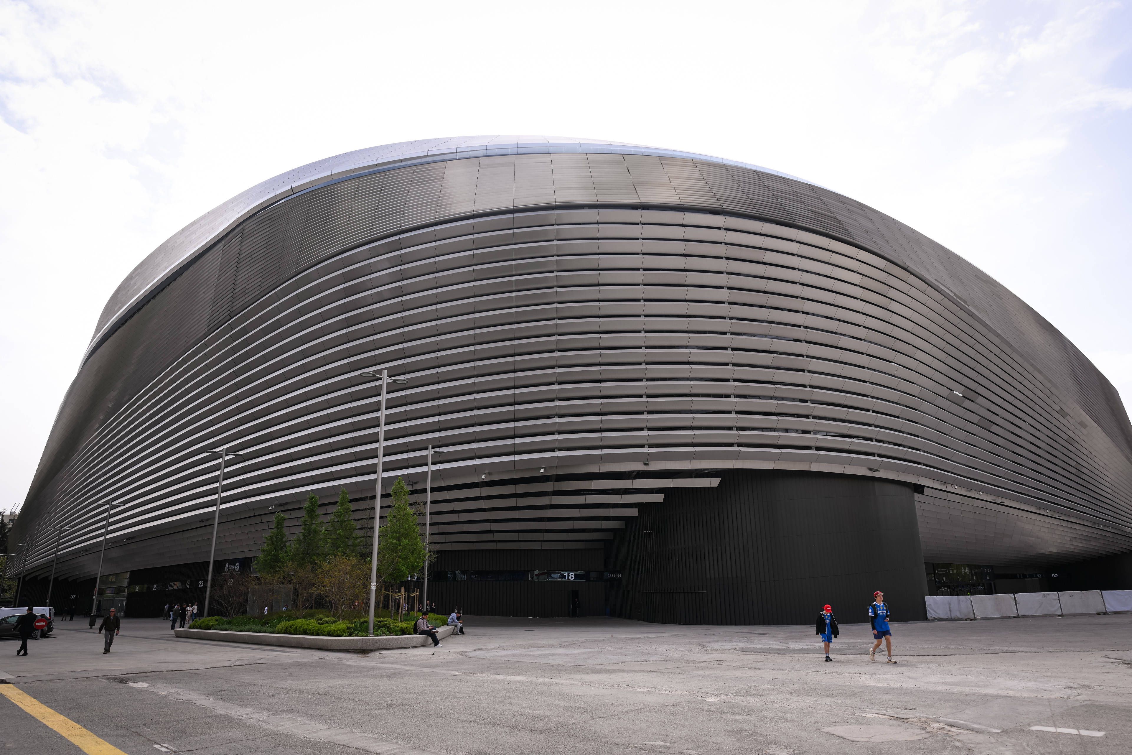 Exterior do renovado Santiago Bernabéu, casa do Real Madrid