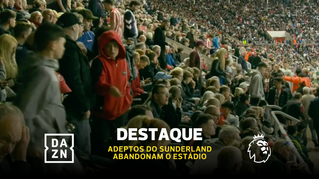 Adeptos do Sunderland não aguentam humilhação e saem do estádio