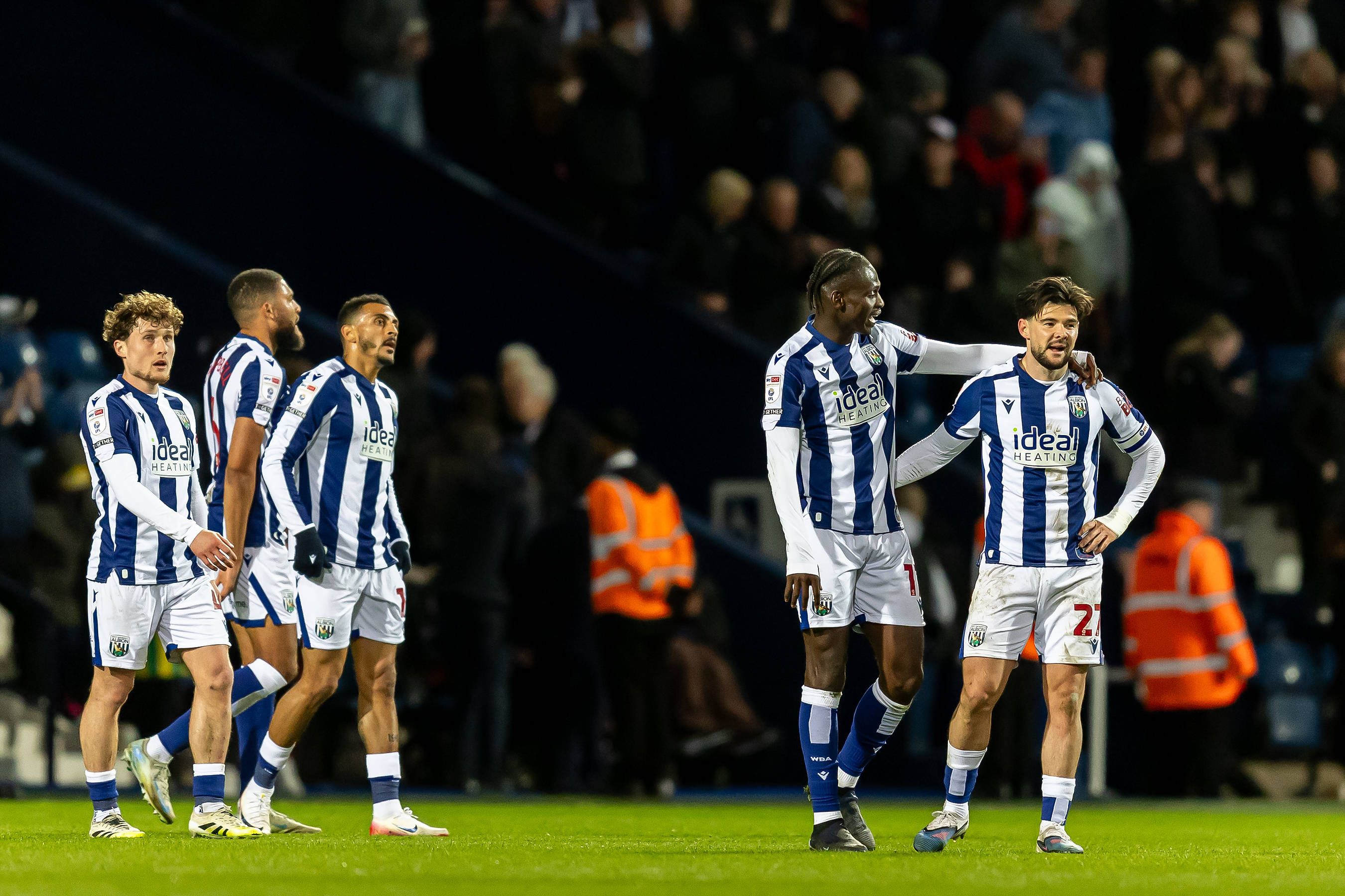 West Brom a festejar a vitória frente ao Watford