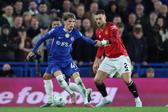 Garnacho entrou para o lugar do lesionado Estêvão na primeira parte do Chelsea-Man. United