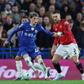 Garnacho entrou para o lugar do lesionado Estêvão na primeira parte do Chelsea-Man. United