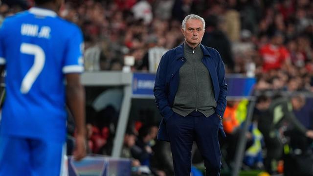 José Mourinho, treinador do Benfica, a defrontar o Real Madrid na Champions