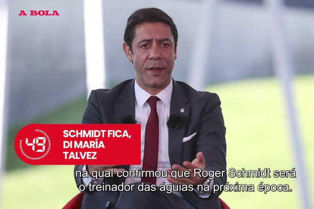 A BOLA em 59s: das explicações de Rui Costa à homenagem de Conceição