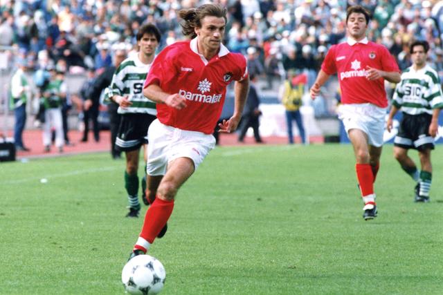João Vieira Pinto, autor de dois golos na final (3-1) do Jamor de 1996 (A BOLA)