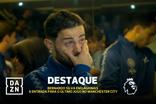 Bernardo Silva não esconde as lágrimas à entrada para o adeus ao Man. City