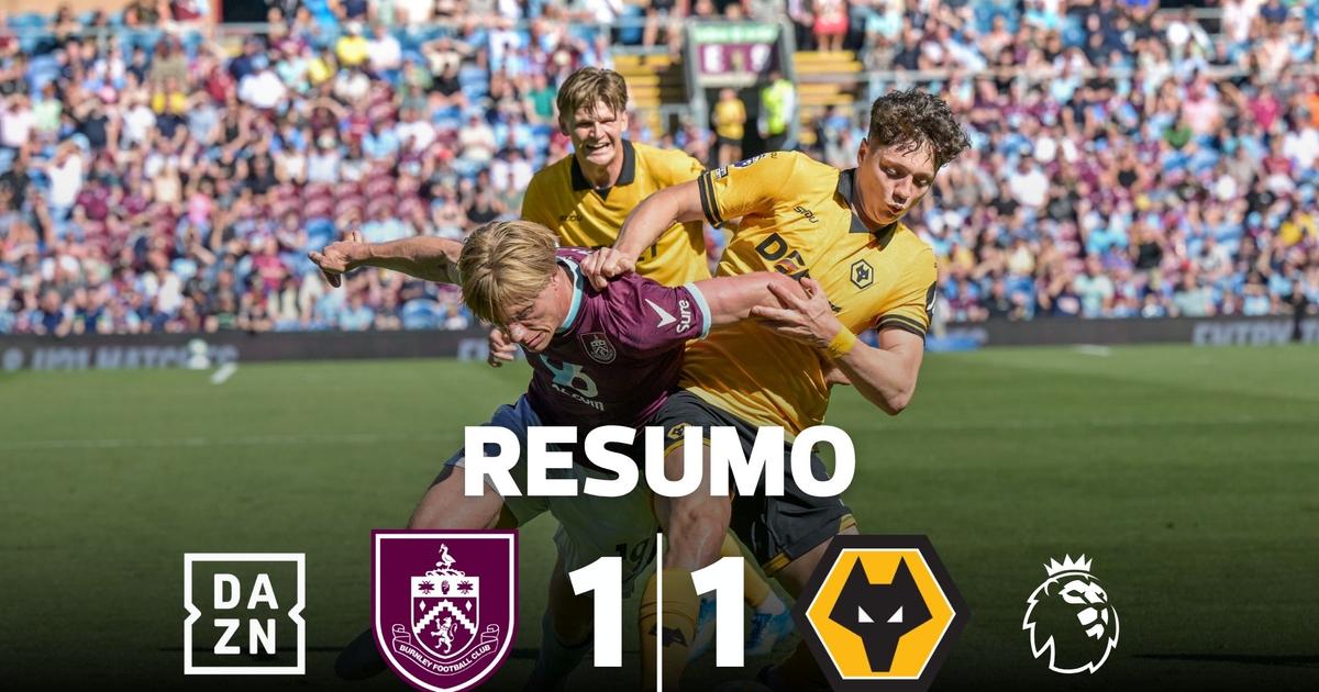 Wolves não conseguem atirar Burnley para o último lugar (resumo)