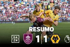 Wolves não conseguem atirar Burnley para o último lugar (resumo)