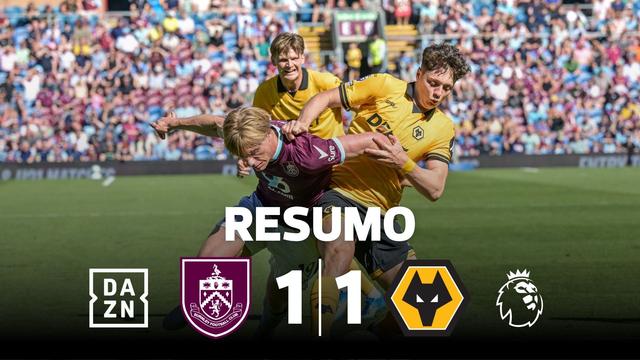 Wolves não conseguem atirar Burnley para o último lugar (resumo)