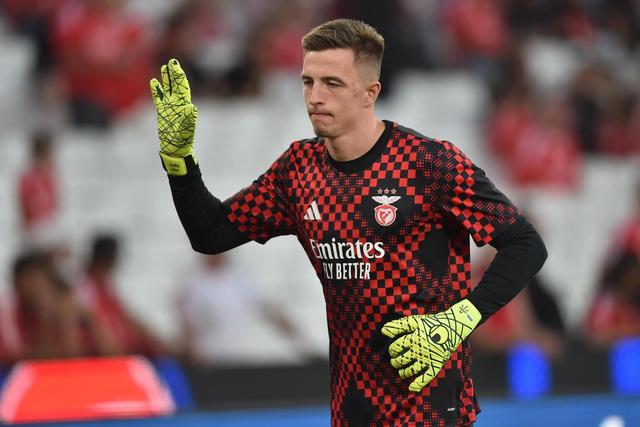 Trubin: não é certo que o guarda-redes permaneça na Luz. O ucraniano ambiciona dar o salto para um campeonato mais competitivo, mas o Benfica não admite negociar por um valor inferior a 20 milhões de euros - Foto: Miguel Nunes