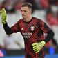 Trubin, guarda-redes ucraniano do Benfica (foto: Miguel Nunes)