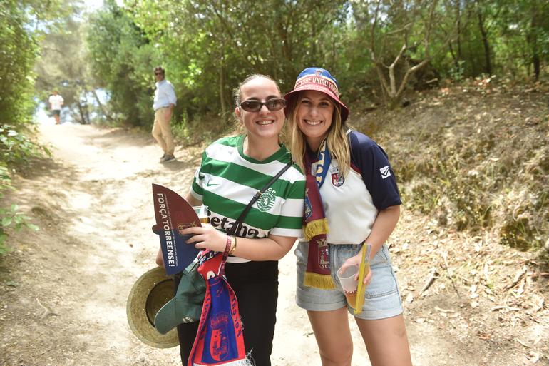 O Jamor já está em festa para o Sporting-Torreense da final da Taça - Foto: MIGUEL NUNES