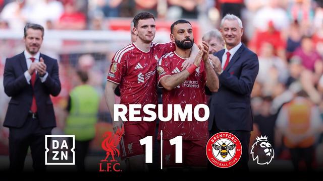 Liverpool empata nas despedidas de Salah e Robertson (resumo)