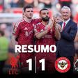 Liverpool empata nas despedidas de Salah e Robertson (resumo)