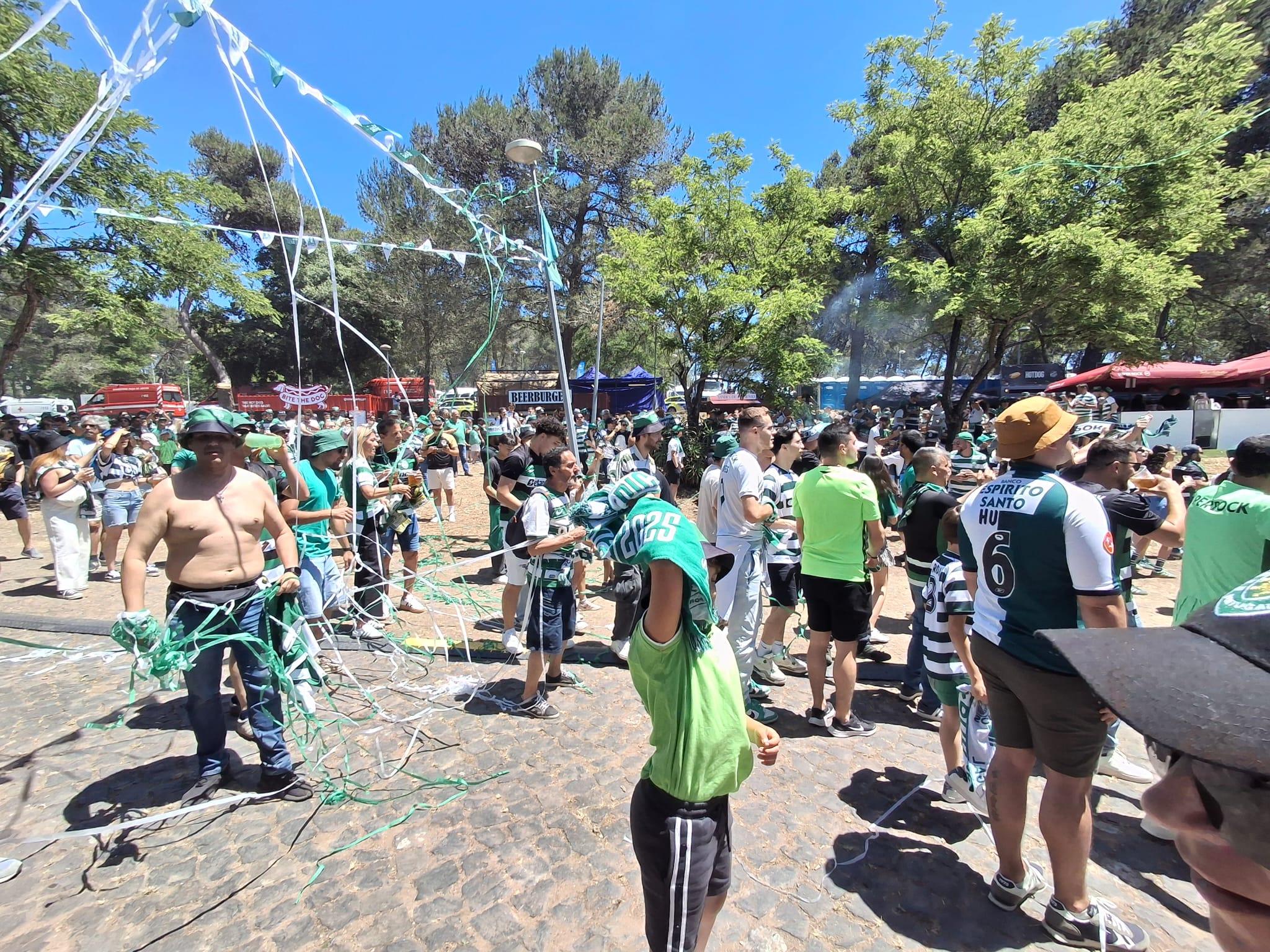 O Jamor já está em festa para o Sporting-Torreense da final da Taça - Foto: D.R.