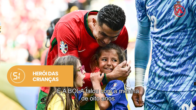 A BOLA em 59 segundos: Ronaldo, herói das crianças