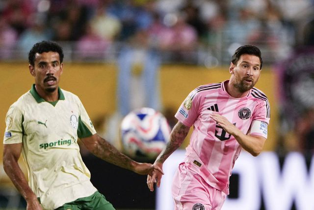 Messi fez 38 anos no jogo com o Palmeiras