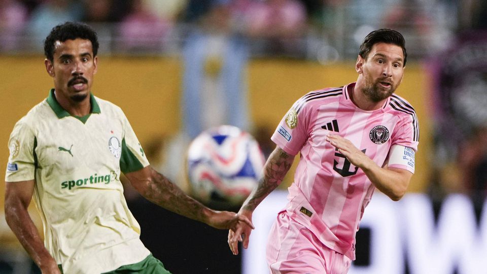 Messi fez 38 anos no jogo com o Palmeiras