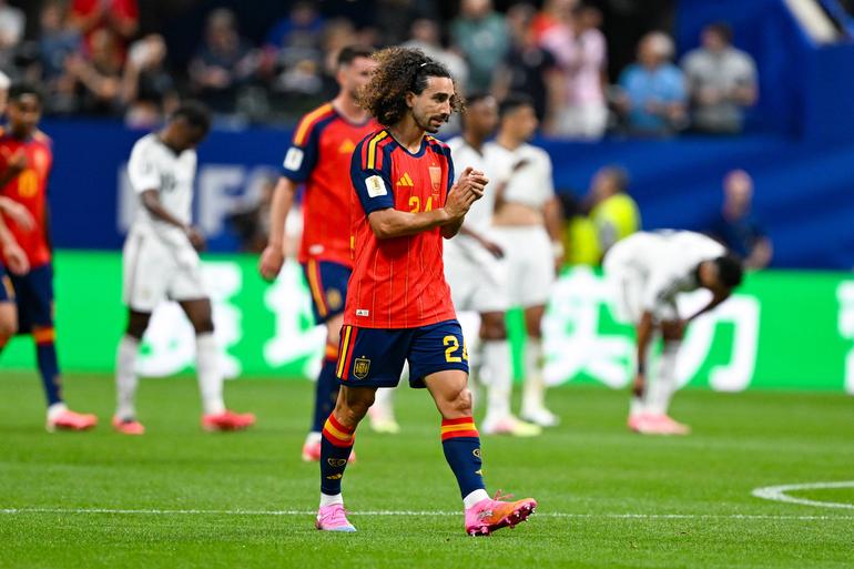 Marc Cucurella: o lateral esquerdo foi um dos impulsionadores da goleada espanhola à Arábia Saudita, depois do surpreendente nulo com Cabo Verde (foto: IMAGO)
