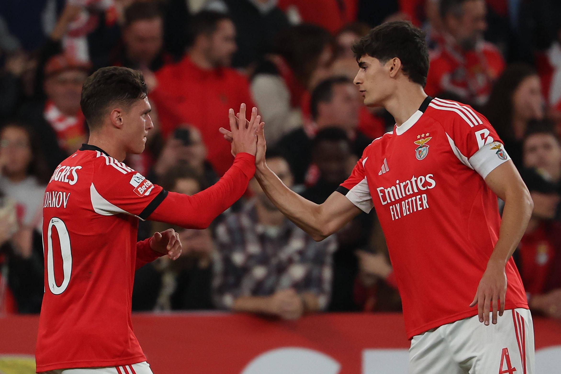 Heorhii Sudakov já se treina no Seixal, António Silva é um dos que se apresentam esta manhã no início da pré-temporada — Foto: IMAGO