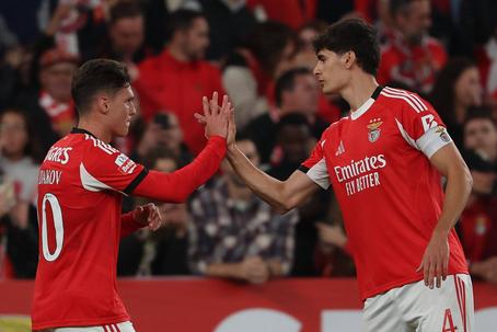 Heorhii Sudakov já se treina no Seixal, António Silva é um dos que se apresentam esta manhã no início da pré-temporada — Foto: IMAGO