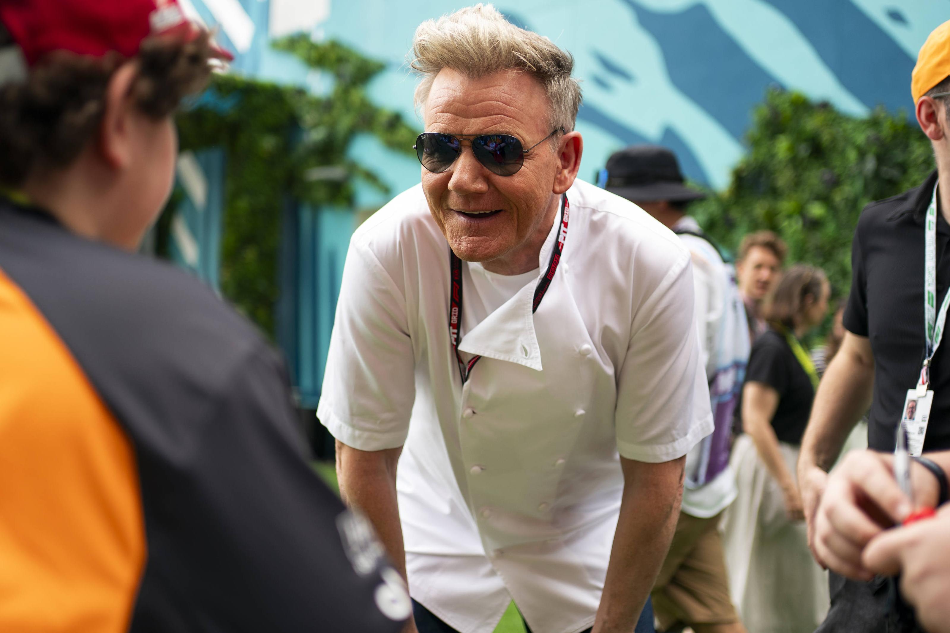 Gordon Ramsey é presença habitual no circuito mundial de F1 onde oferece serviços milionários de 'catering'. IMAGO