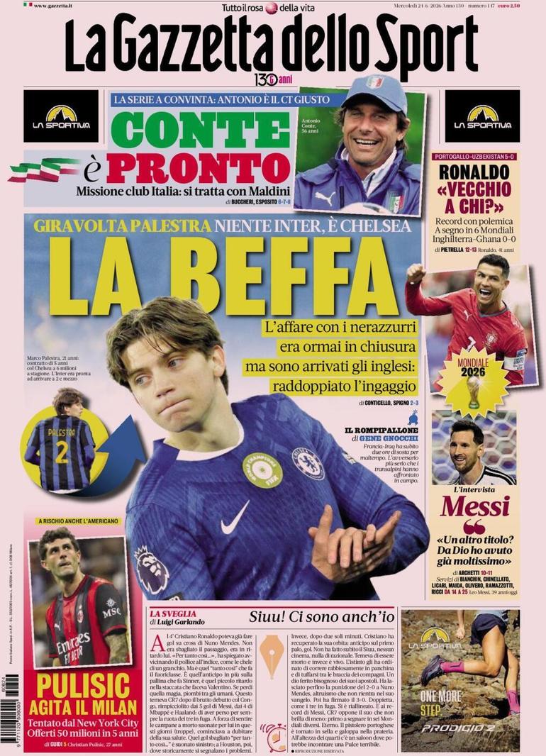 La Gazzetta dello Sport (Itália): «Velho quem?»