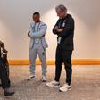 O ministro do Desporto do Qatar e o jogador da seleção Assim Madibo, visitaram o médio canadiano Ismael Koné