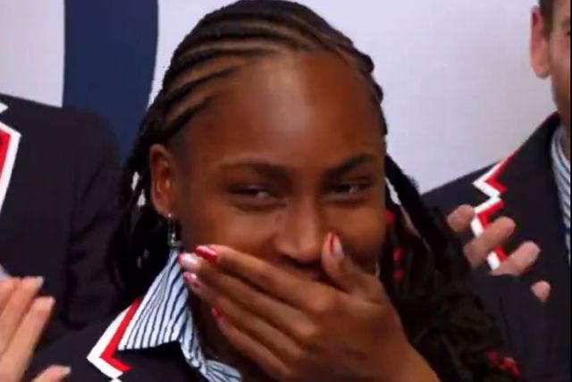 Vídeo: a surpresa de Coco Gauff por ser porta-estandarte dos EUA