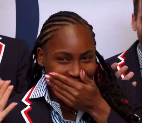 Vídeo: a surpresa de Coco Gauff por ser porta-estandarte dos EUA