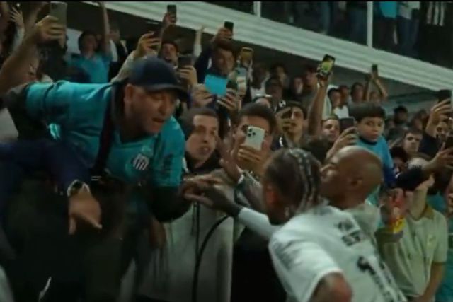 Vídeo: Santos volta a perder e Neymar discute com adepto