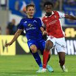 Mario Dorgeles foi o espelho da abnegação arsenalista num jogo bastante desgastante em Sofia (Foto: LUSA)