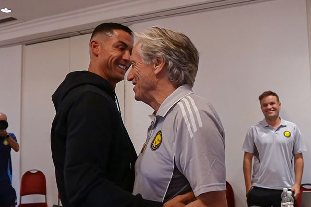 Jorge Jesus e Cristiano Ronaldo (X-Al Nassr)