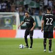 Kochorashvili em ação pelo Sporting diante do Celtic, em jogo de pré-época