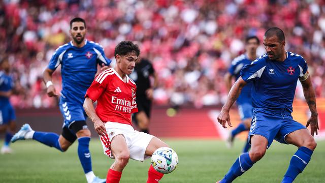 Gonçalo Moreira durante o Benfica-Belenenses, na pré-época - Foto: LUSA