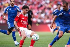 Gonçalo Moreira durante o Benfica-Belenenses, na pré-época - Foto: LUSA