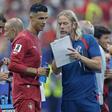 Austin MacPhee, especialista de bolas paradas de Portugal com Roberto Martínez