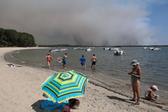 Fogos ameaçam península de Cap Ferret