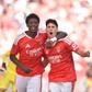 Anísio Cabral marcou o primeiro do Benfica ao Belenenses com assistência de José Neto - Foto: Miguel Nunes