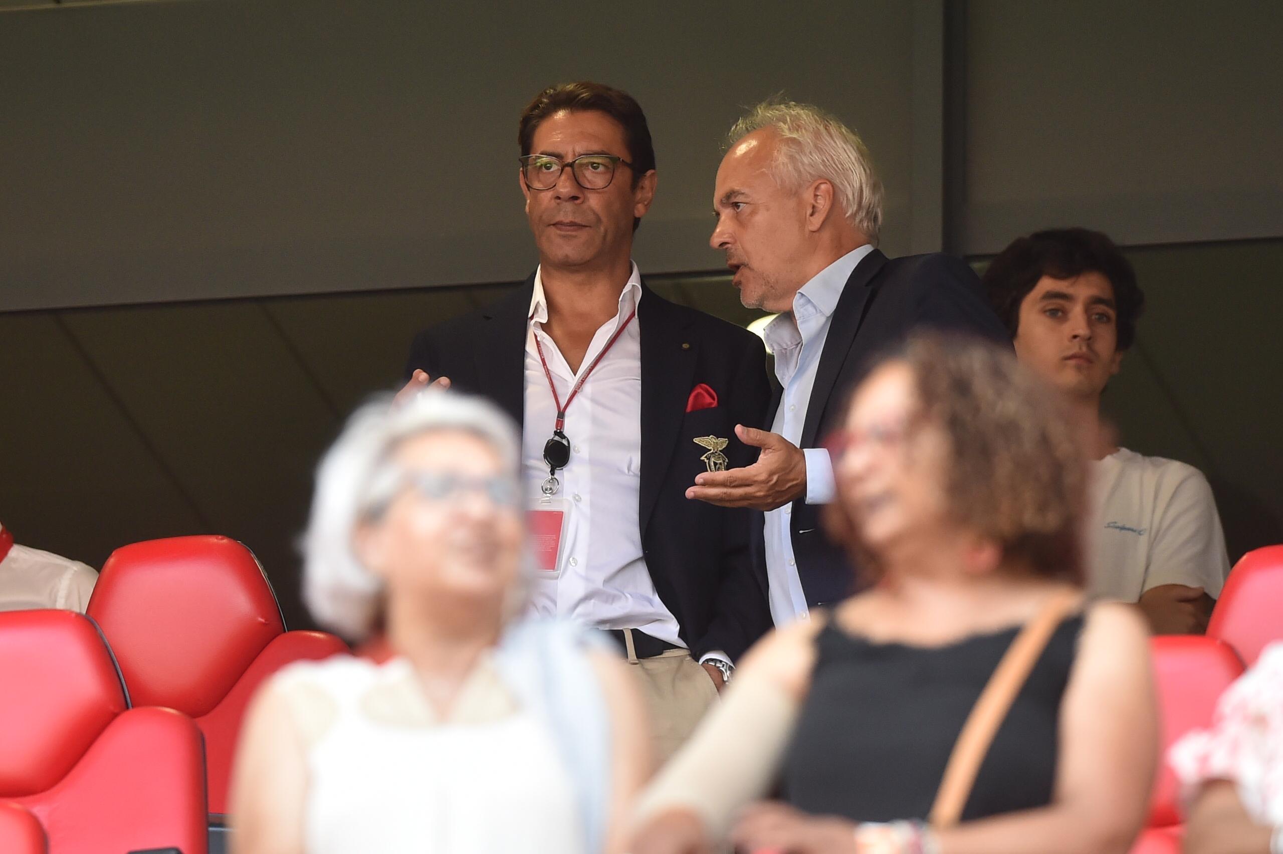 Rui Costa presentes nas bancadas da Luz para o Benfica-Belenenses - Foto: Miguel Nunes