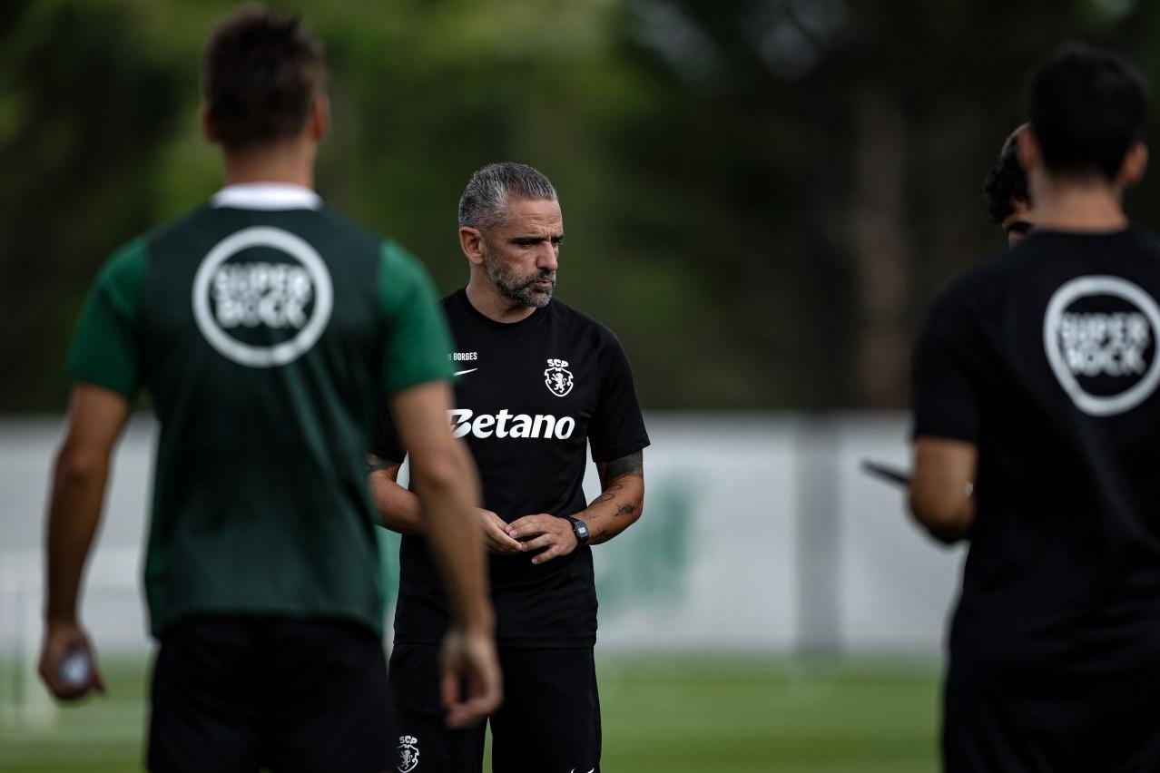 Rui Borges orientou mais uma unidade de treino em Alcochete - Foto: Sporting CP