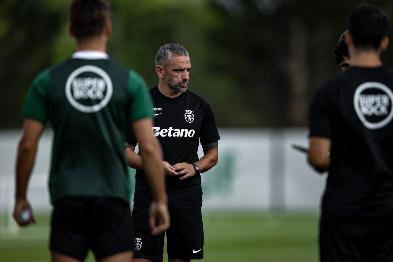Rui Borges orientou mais uma unidade de treino em Alcochete - Foto: Sporting CP
